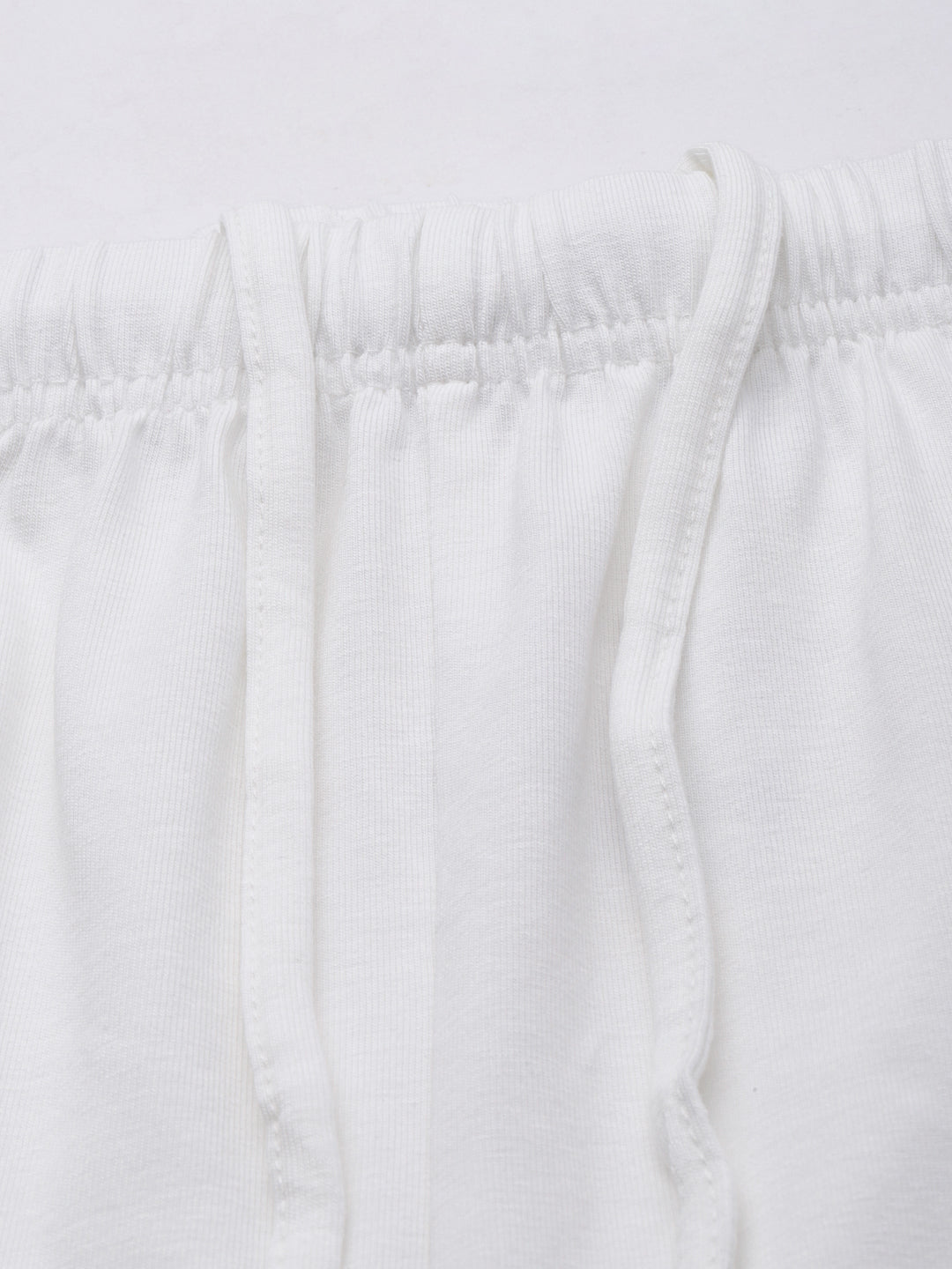 Off White Solid Slim Fit High-Rise Churidar