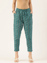 Striped Printed Pencil Pant