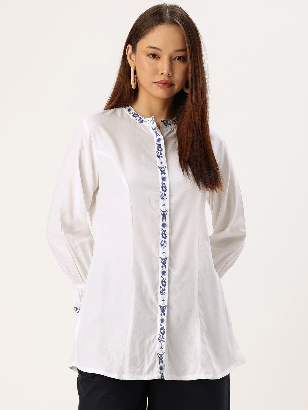 White Embroidered Tunic