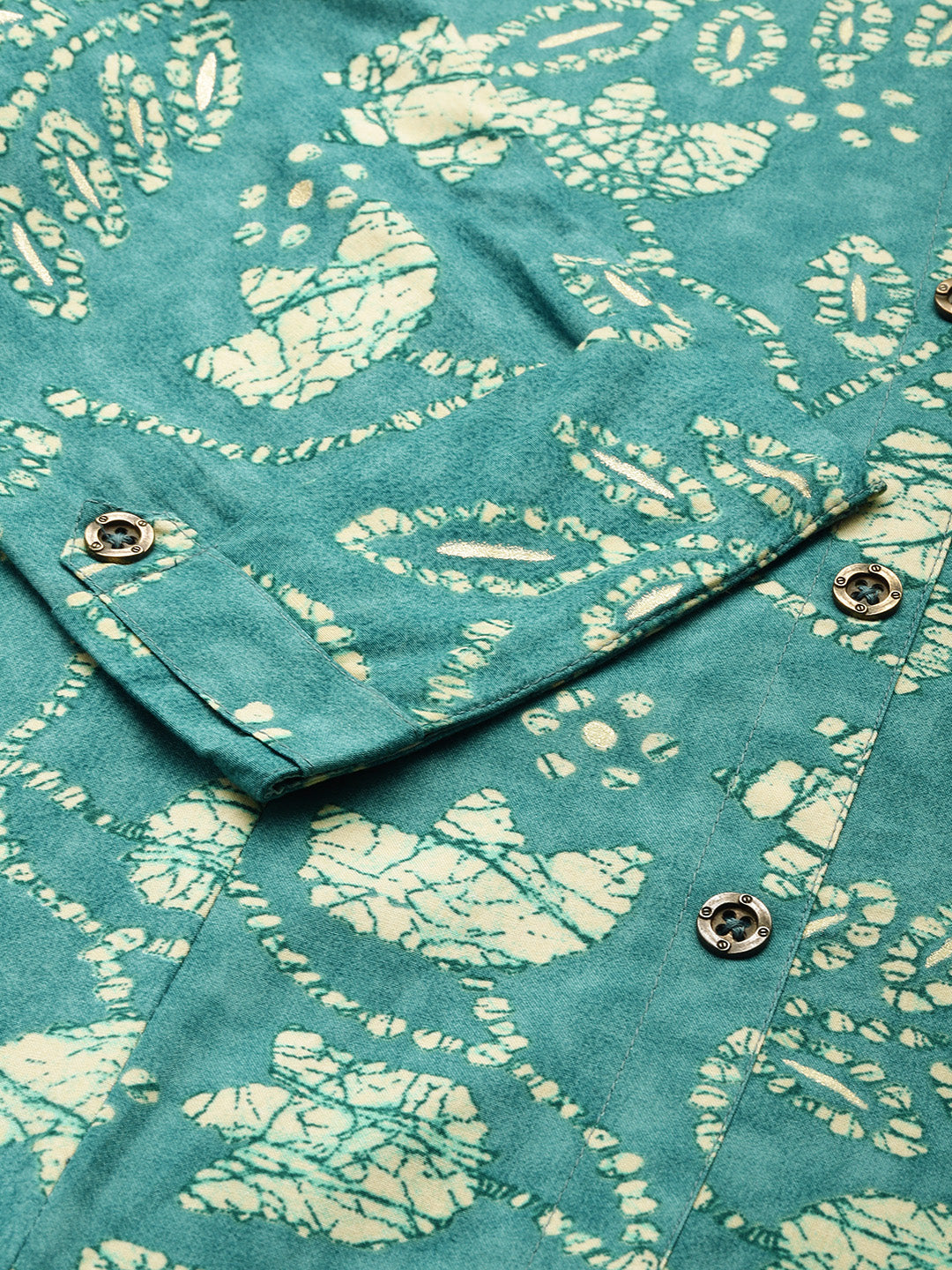 Blue Floral Printed Kurta
