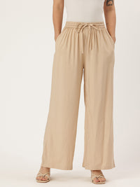Beige Ethnic Palazzos