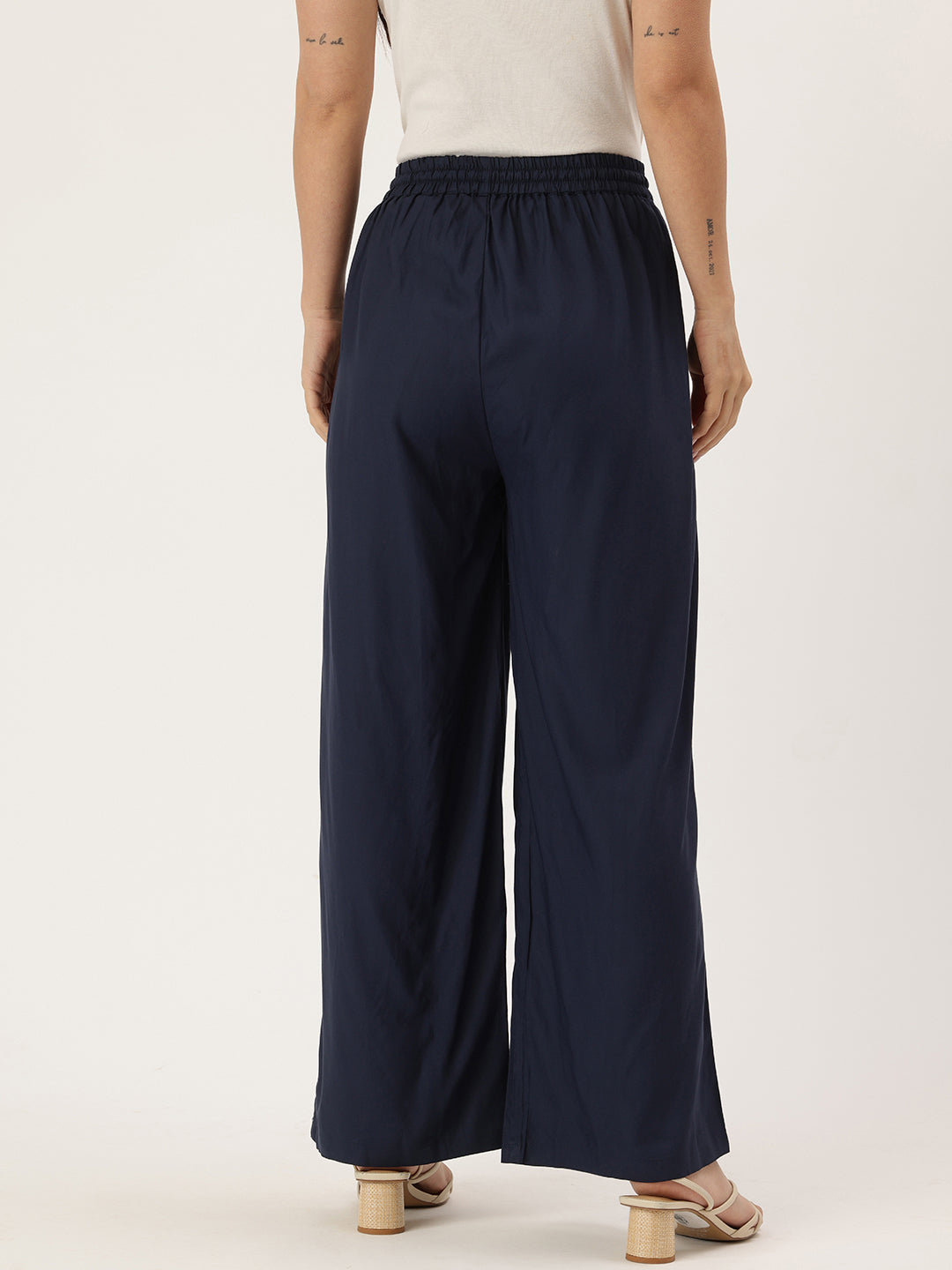 Blue Ethnic Palazzos