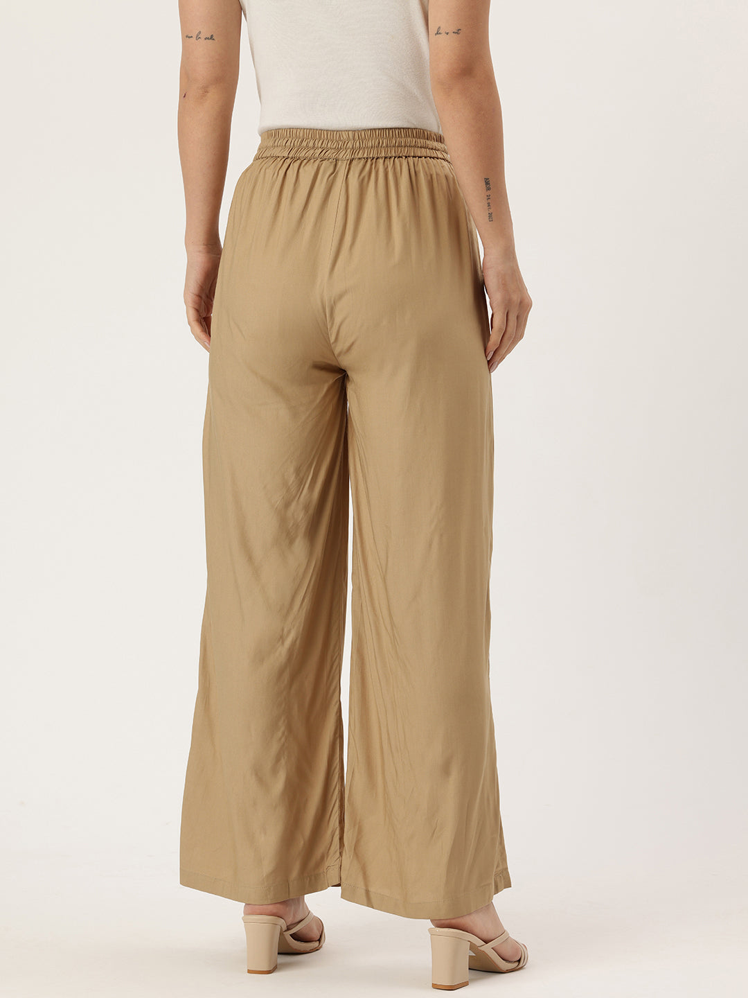 Almond Ethnic Palazzos