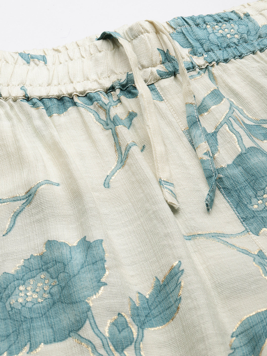 Blue Floral Printed Co-Ords