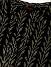 Black & Grey Floral Printed Straight Kurta