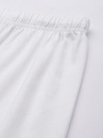 Off White  Solid Slim Fit High-Rise Churidar