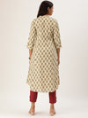 Beige Ethnic Motifs Printed Kurta