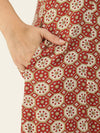 Red Ethnic Motifs Printed Kurta