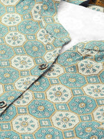 Blue Ethnic Motifs Printed Kurta