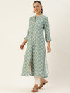 Blue Ethnic Motifs Printed Kurta