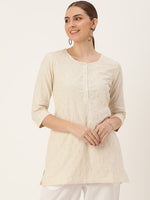 White Embroidered Tunic