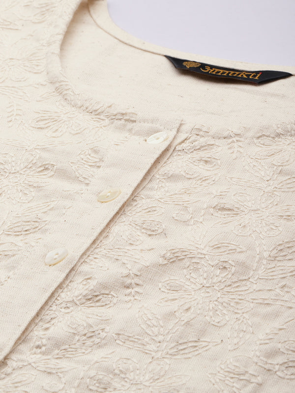 White Embroidered Tunic