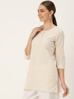 White Embroidered Tunic