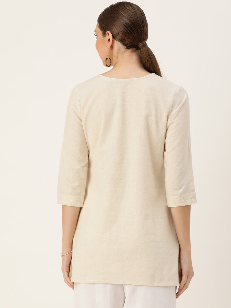 White Embroidered Tunic