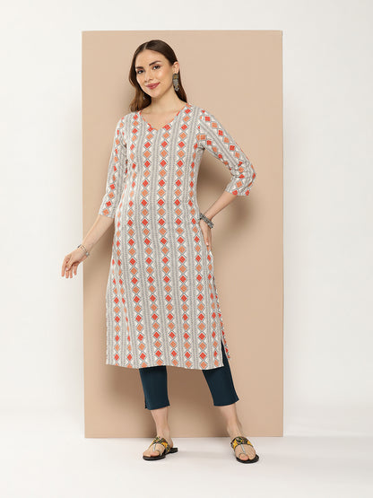Multi Geometric Printed Kurta