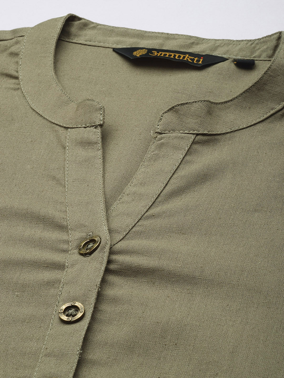 Mashroom Mandarin Collar Kurta