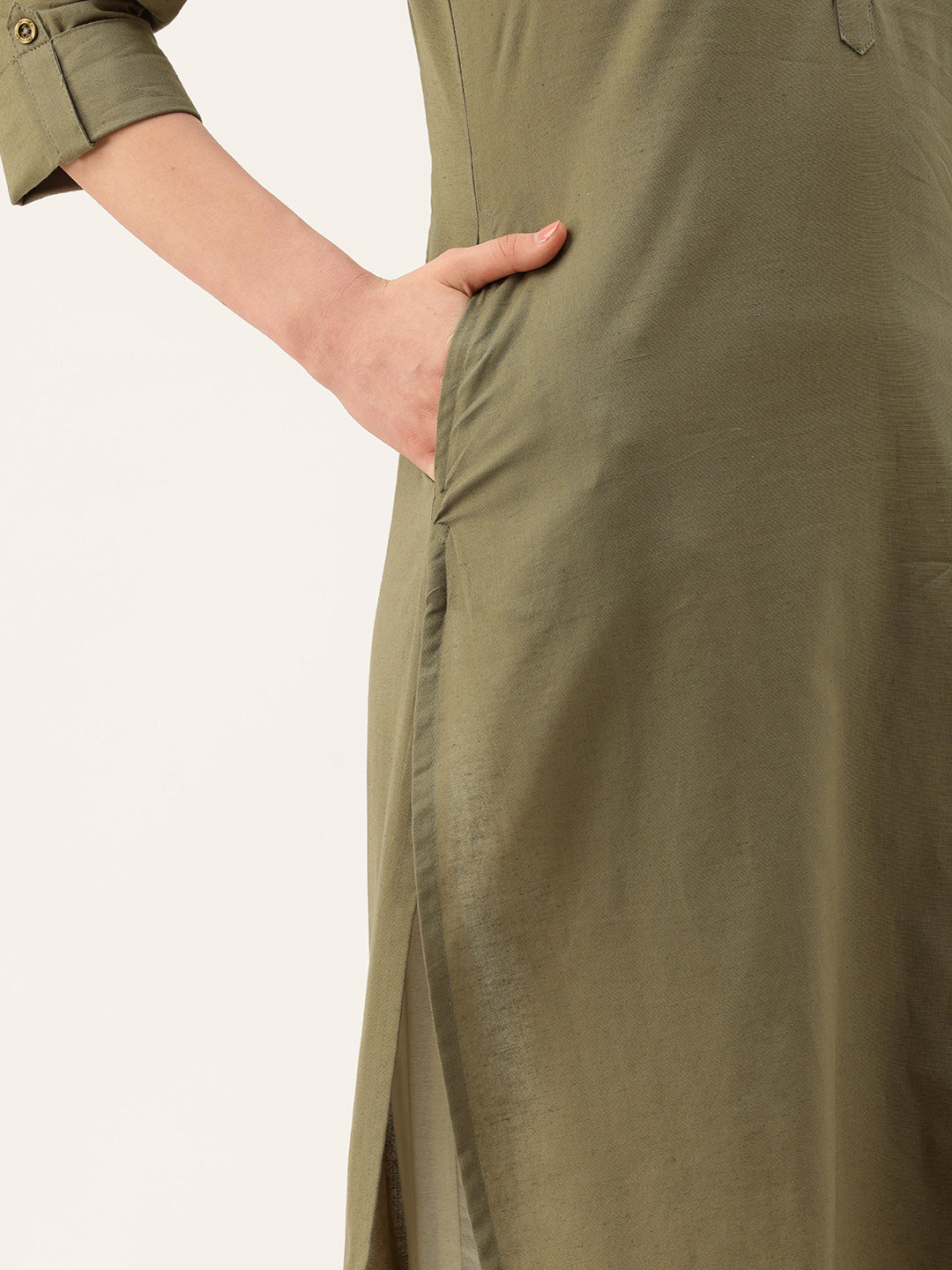 Mashroom Mandarin Collar Kurta