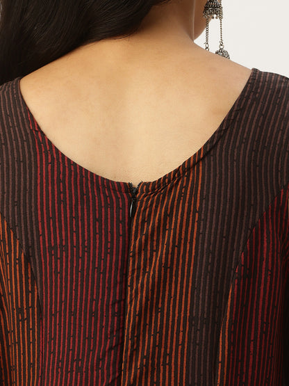 Multi Striped Maxi Dress