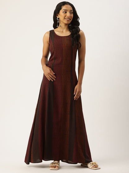 Multi Striped Maxi Dress