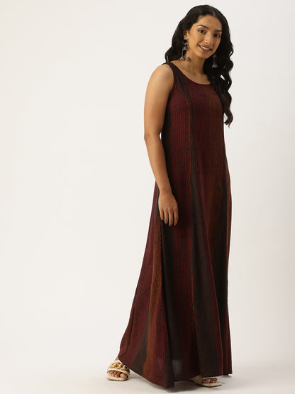 Multi Striped Maxi Dress