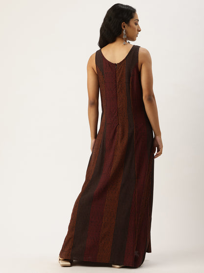 Multi Striped Maxi Dress