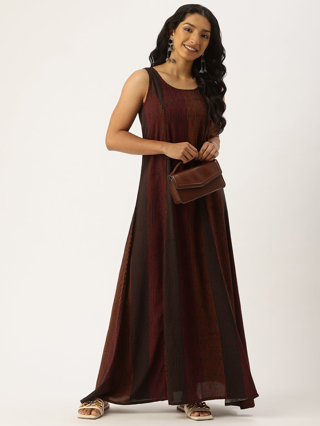 Multi Striped Maxi Dress