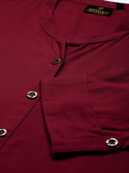 Red Essential A-Line Kurta