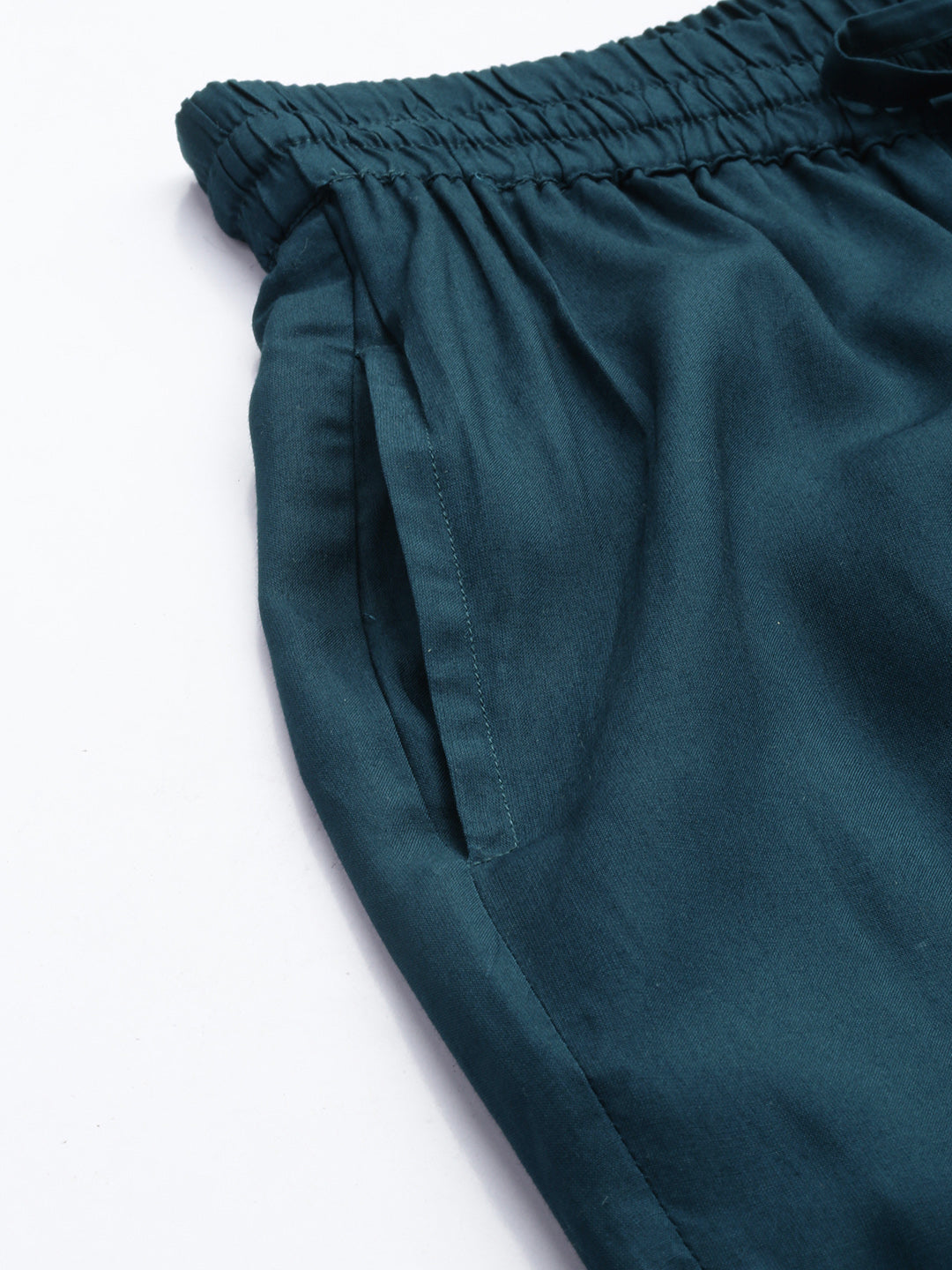 Cadet Blue Solid Pencil Pant