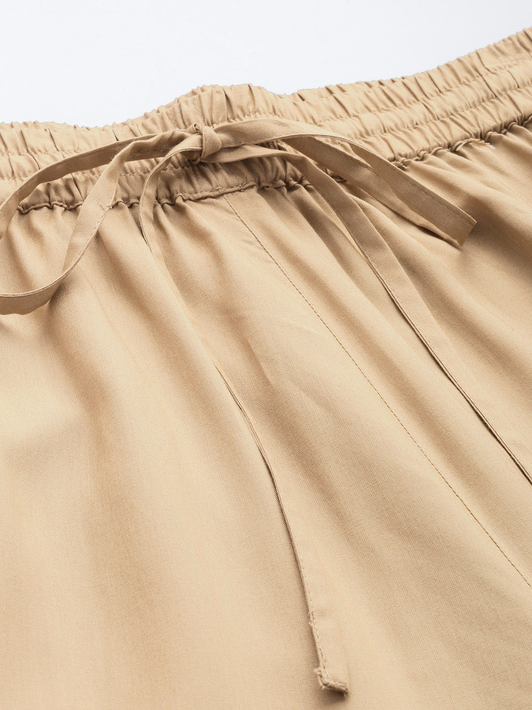 Almond Solid Pencil Pant