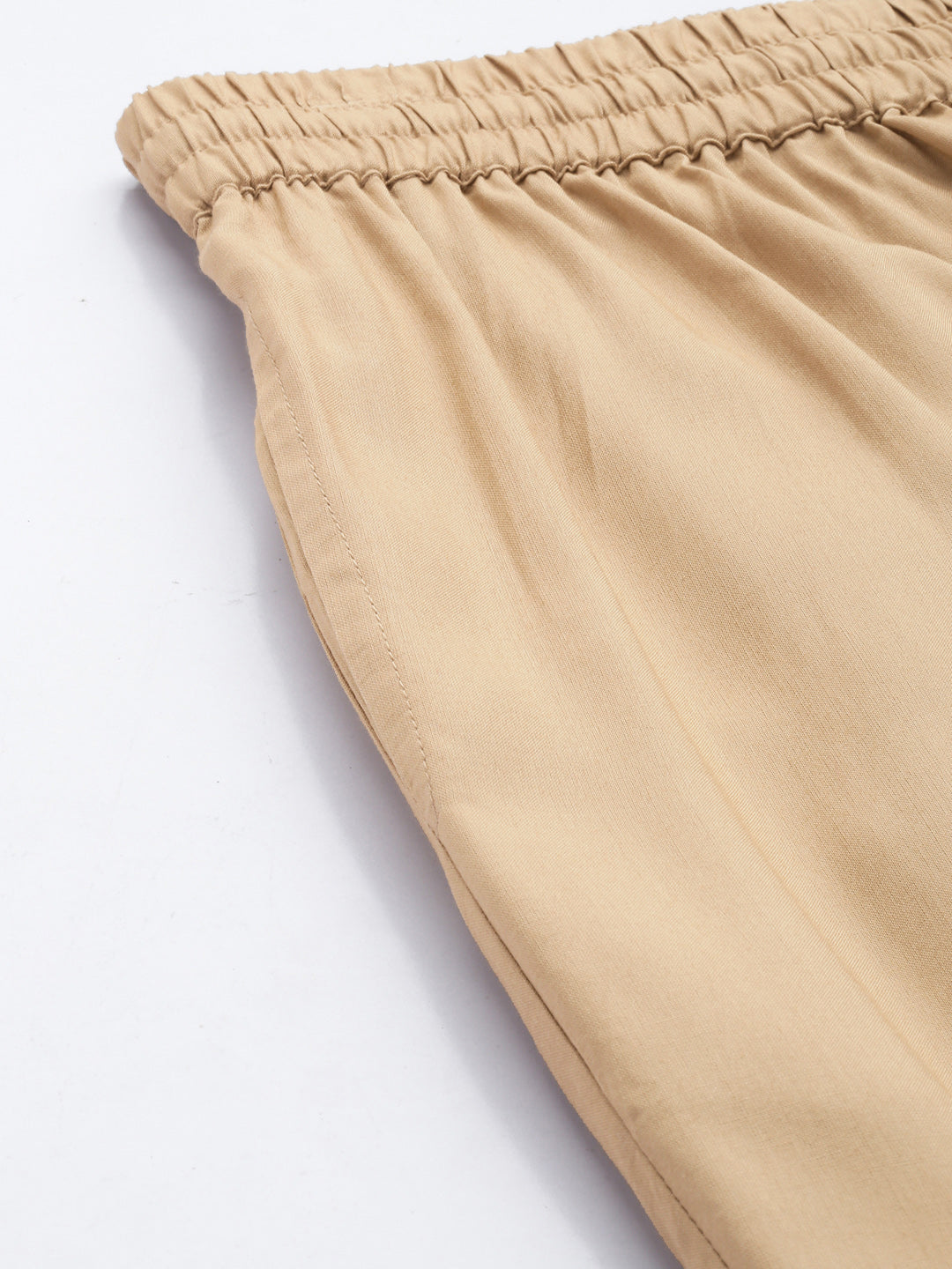 Almond Solid Pencil Pant