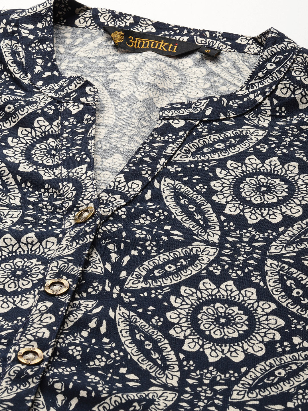 Blue Geometric Printed Tunic