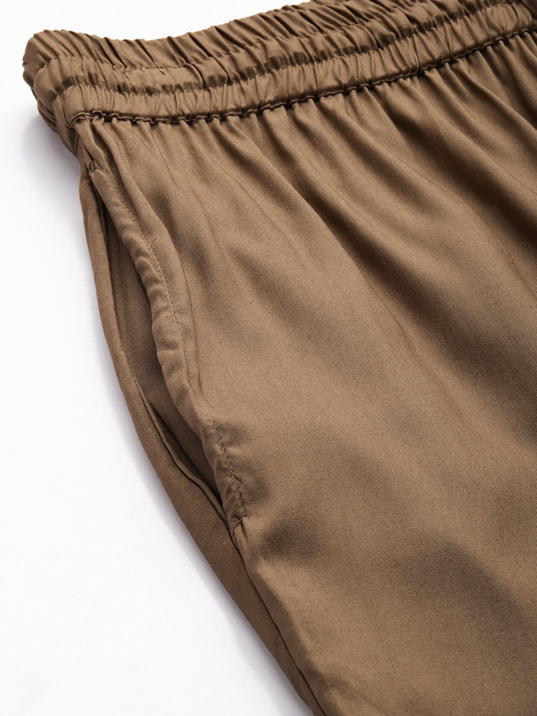 Brown Solid Pencil Pant, Solid Pencil pant, plain Pencil pant