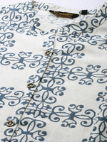 Beige Ethnic Motifs Printed A Line Kurta