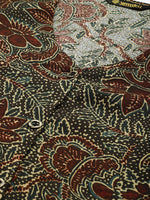 Black Floral Printed Kurta