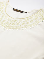 White Embroidered Ethnic Tunic