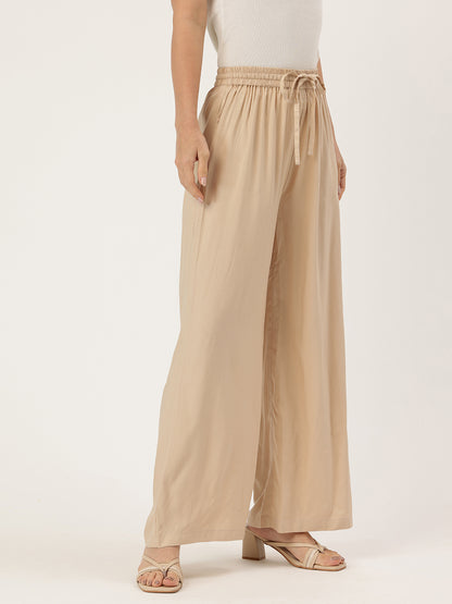 Beige Ethnic Palazzos