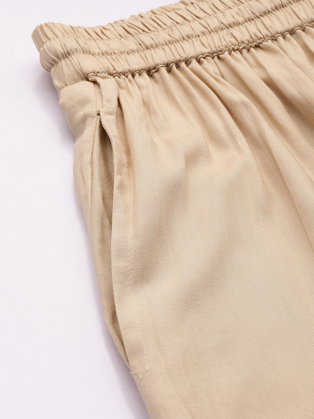 Beige Ethnic Palazzos