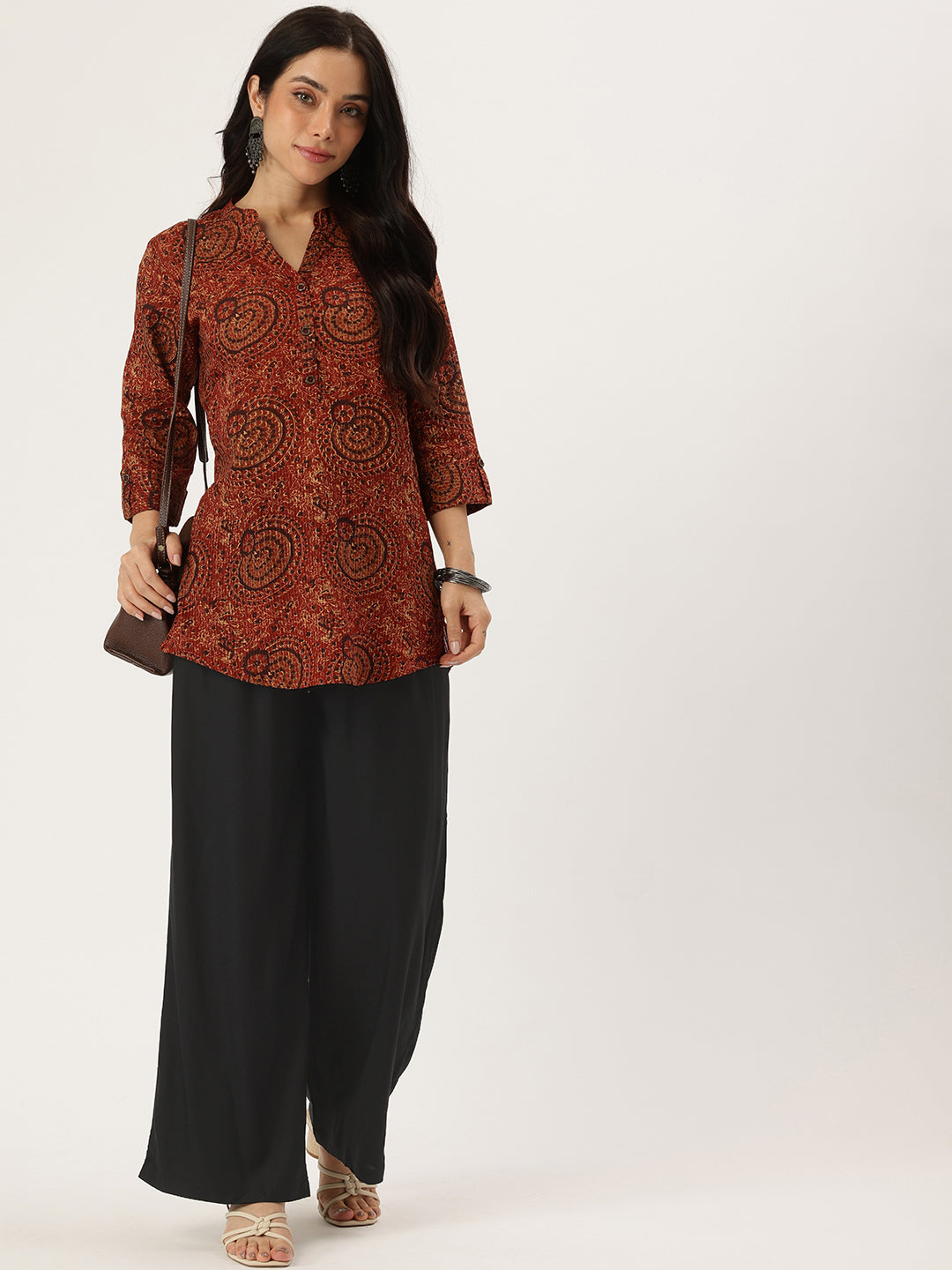 Black Ethnic Palazzos