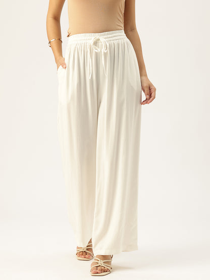 Ivory Ethnic Palazzos