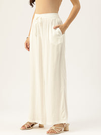 Ivory Ethnic Palazzos