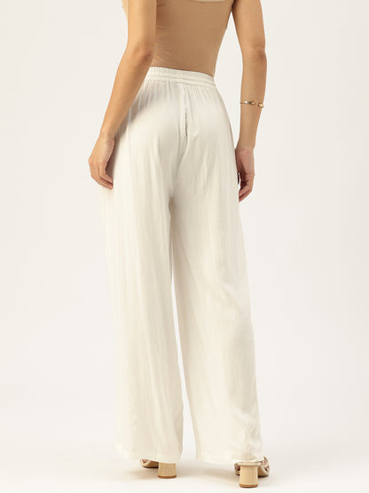 Ivory Ethnic Palazzos