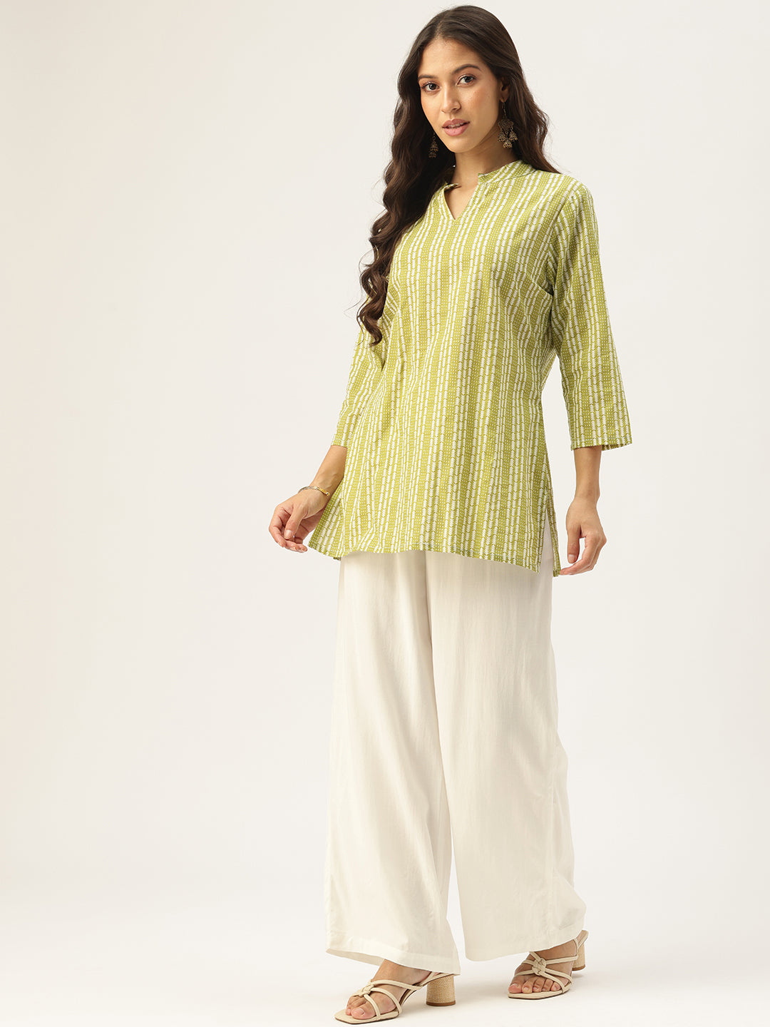 Ivory Ethnic Palazzos
