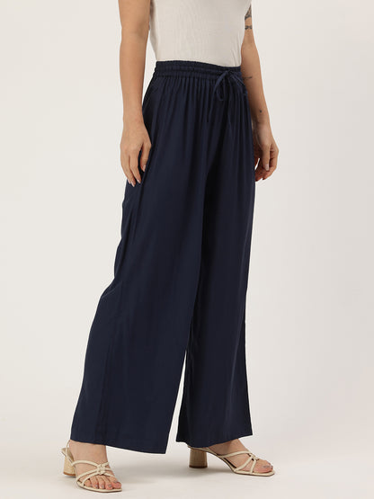 Blue Ethnic Palazzos