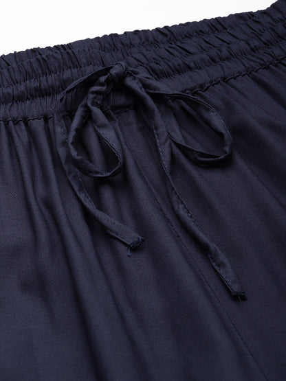 Blue Ethnic Palazzos