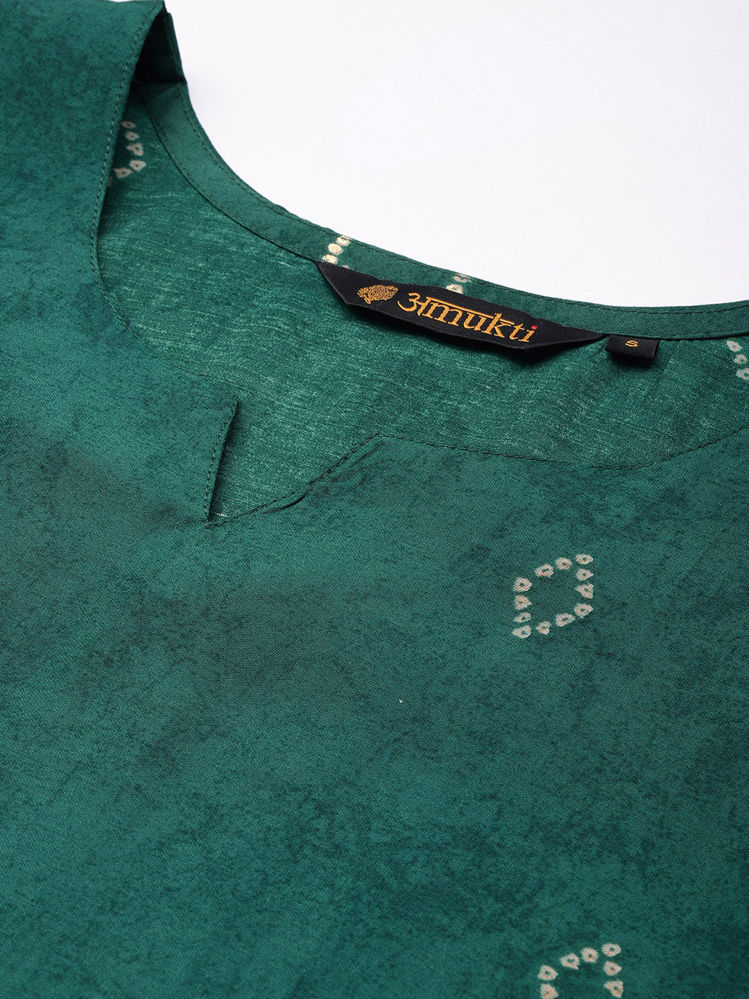 Green Bhandhani Printed Regular Kurta with Trouser & Dupatta, kurta set, Kurta with Trouser & Dupatta, Bhandhani printed kurta set
