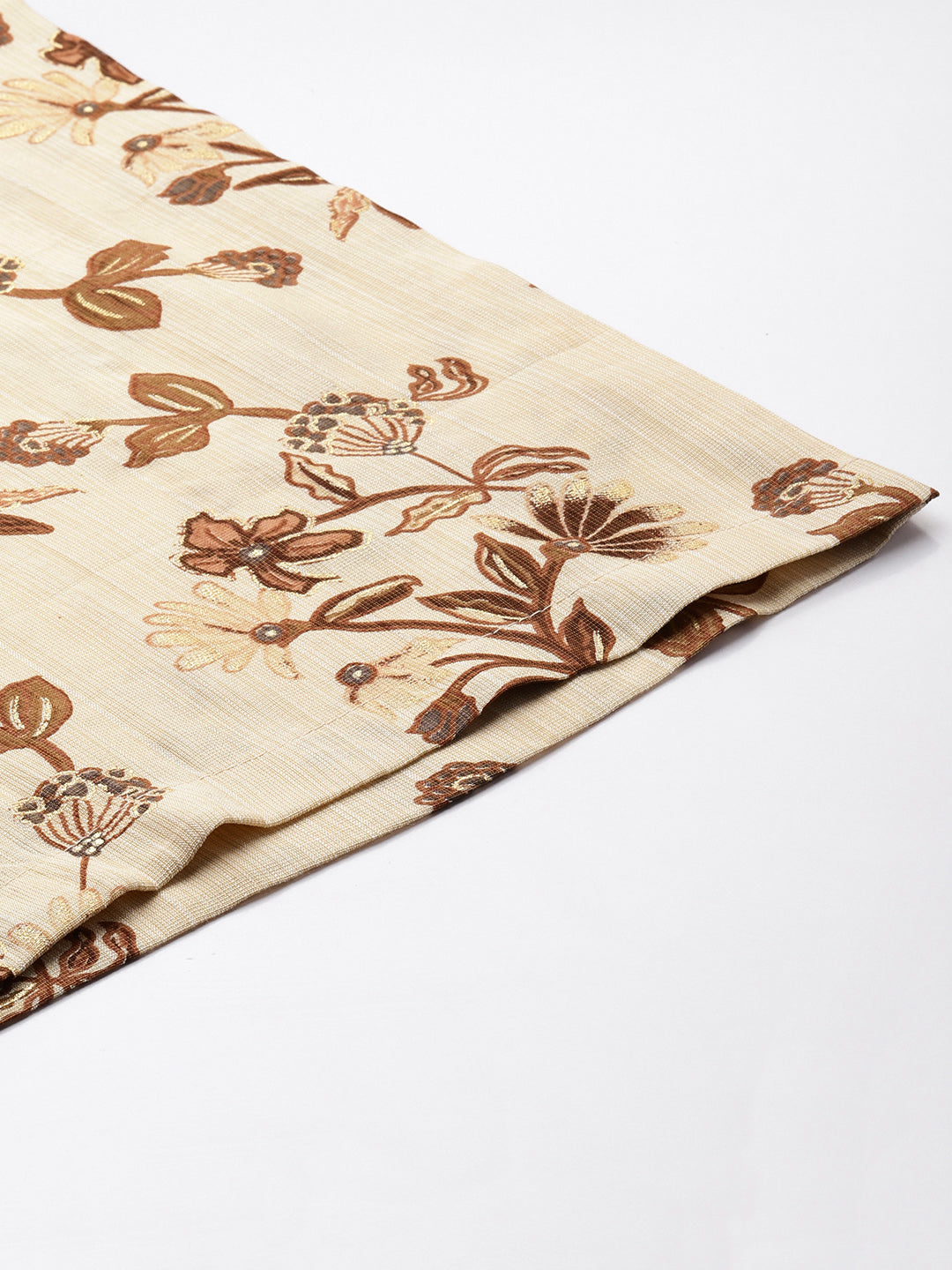 Beige Floral Printed Co-Ords