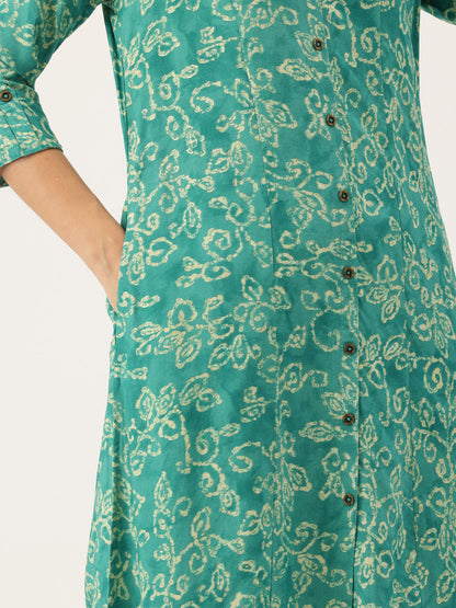 Blue Printed Kurta