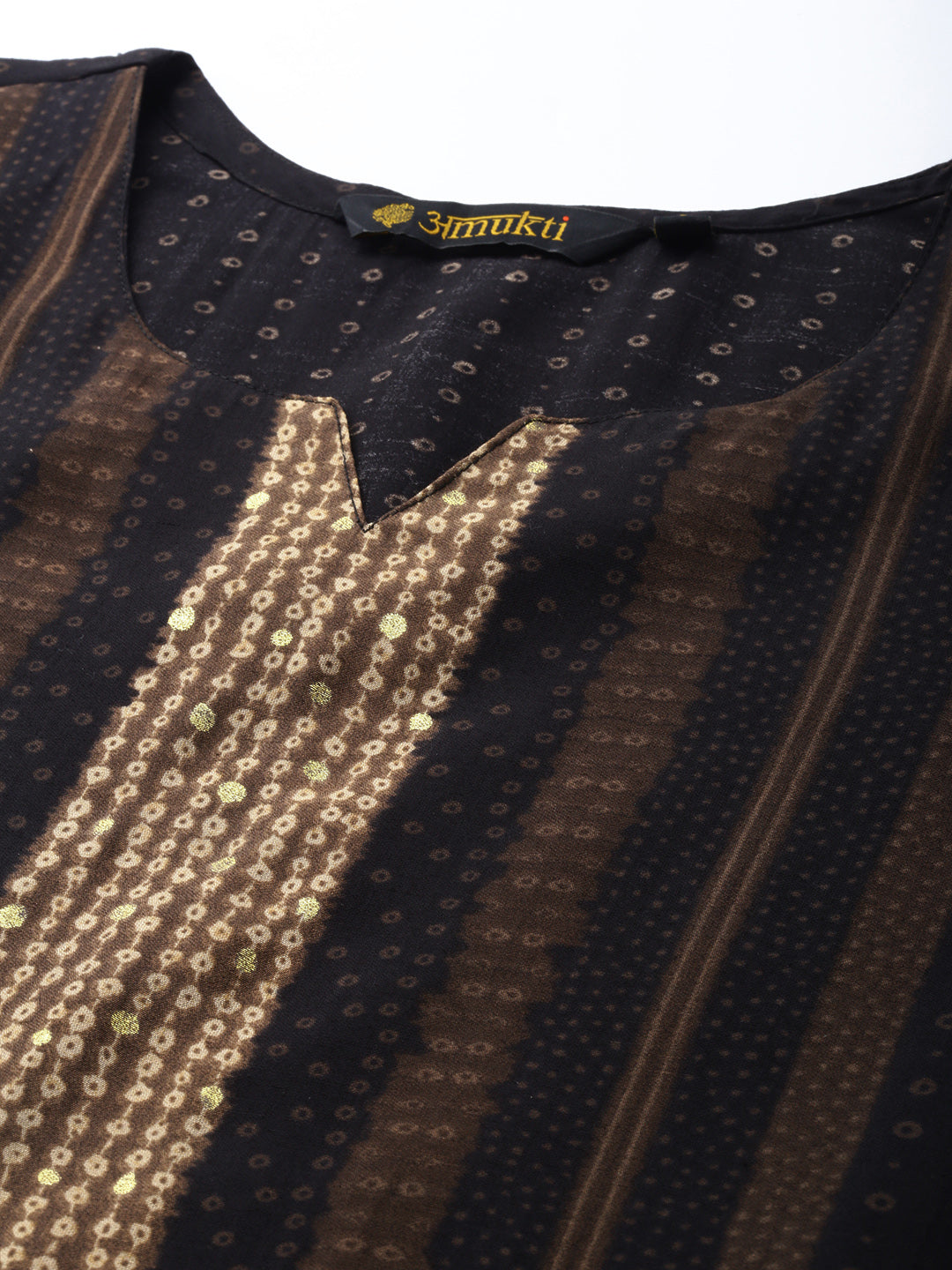 Black Ethnic Motifs Printed Regular Kurta with Trousers & With Dupatta