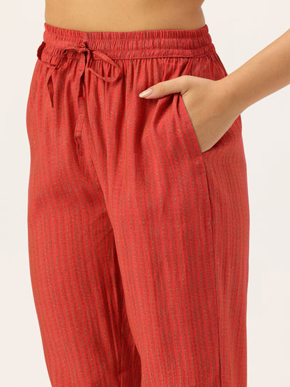 Pink Floral Printed Kurta with Trousers & With Dupatta, Kurta Dupatta Set, Pink Color Printed Kurta Dupatta Set, Pink Kurta Set, Festive Kurta Set, Traditional Wear