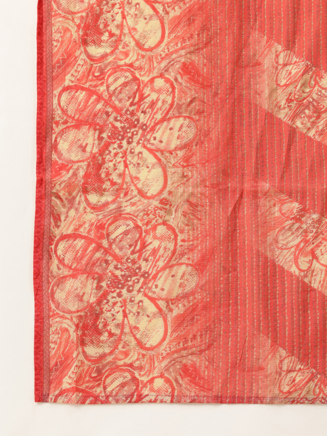 Pink Floral Printed Kurta with Trousers & With Dupatta, Kurta Dupatta Set, Pink Color Printed Kurta Dupatta Set, Pink Kurta Set, Festive Kurta Set, Traditional Wear